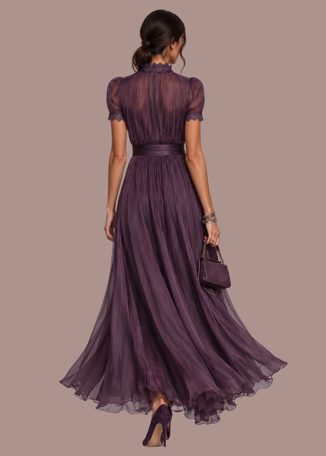 Anne | Ladies Lace Maxi Dress