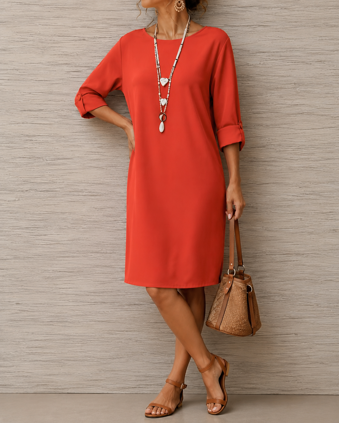 Odette™ | Tummy-Concealing Midi Dress