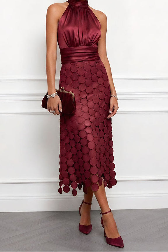Celine | Elegant Midi Wedding Dress For Fall