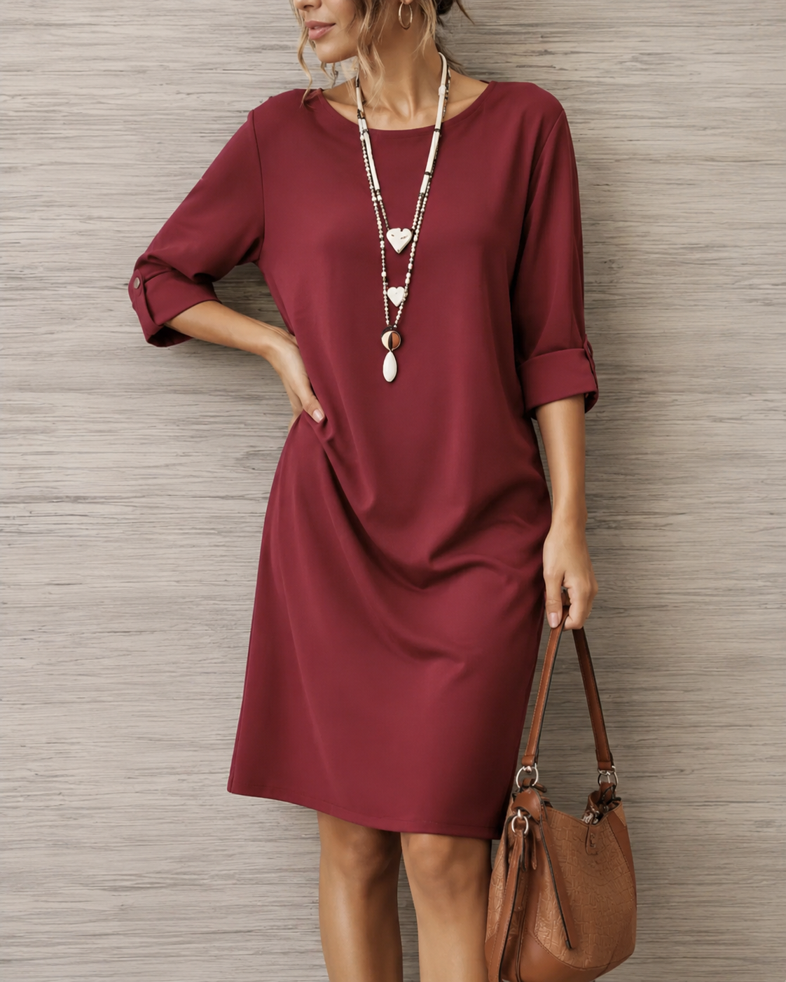 Odette™ | Tummy-Concealing Midi Dress