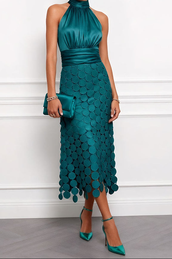 Celine | Elegant Midi Wedding Dress For Fall