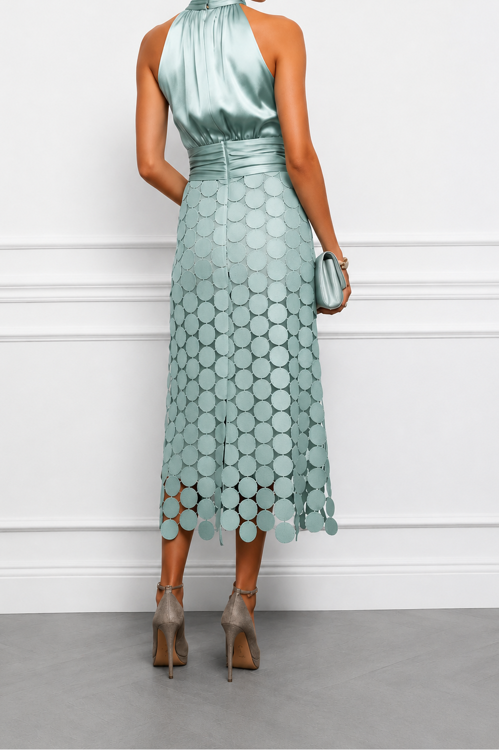 Celine | Elegant Midi Wedding Dress For Fall