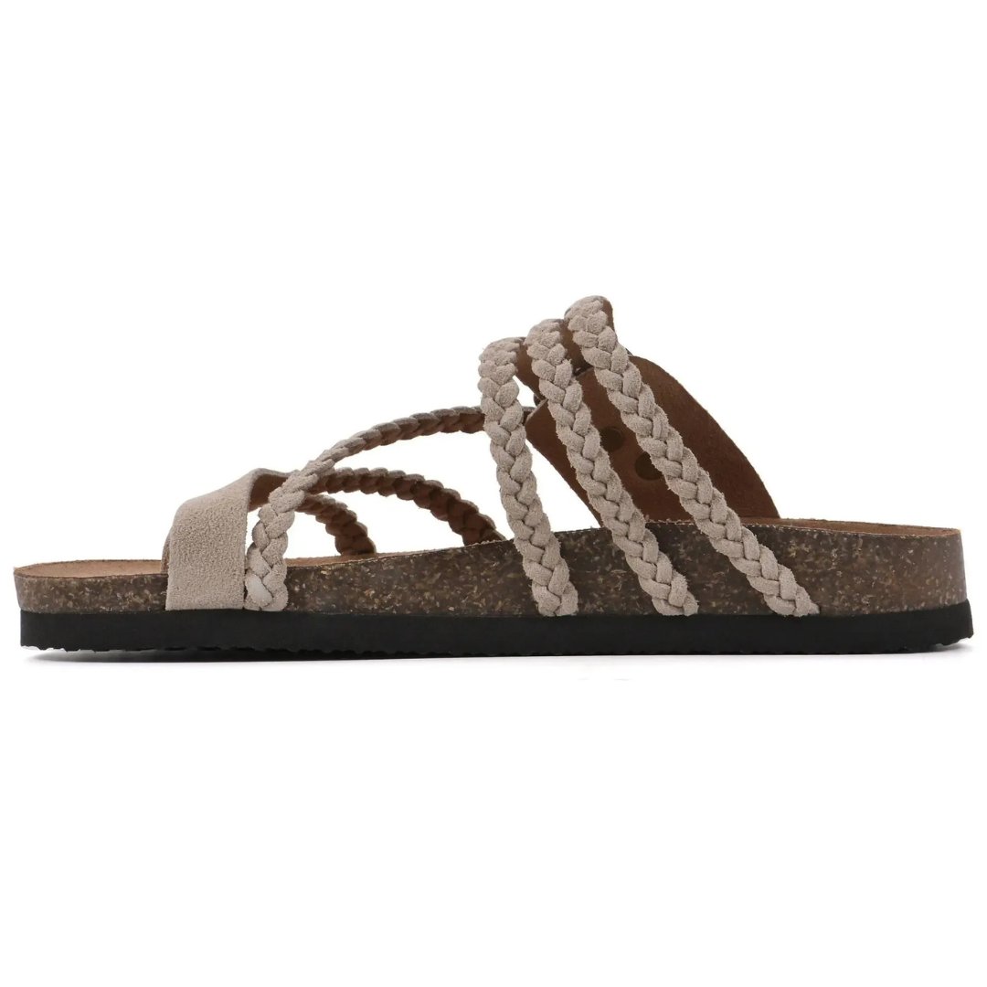 HAYLEIGH™ – Orthopedic Braided Leather Sandal