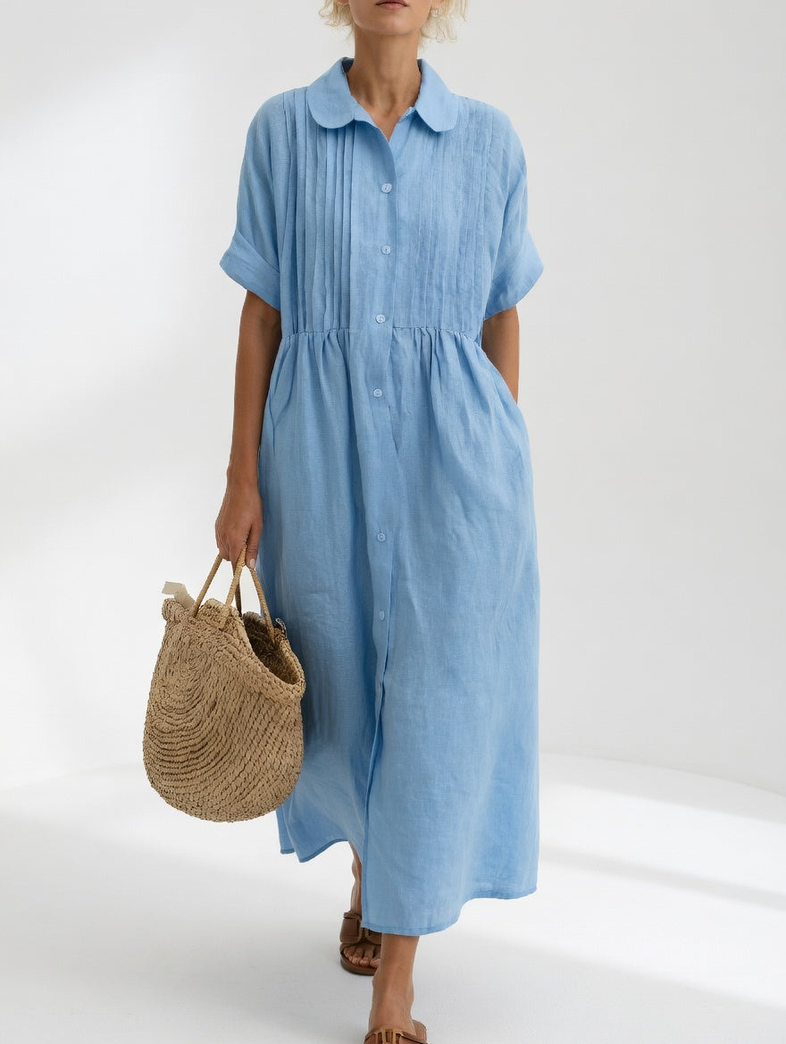 Lysandra™ - Relaxed Maxi Shirt Dress
