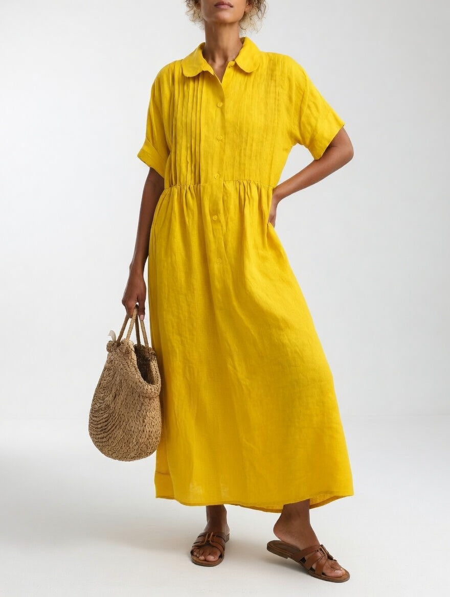 Lysandra™ - Relaxed Maxi Shirt Dress