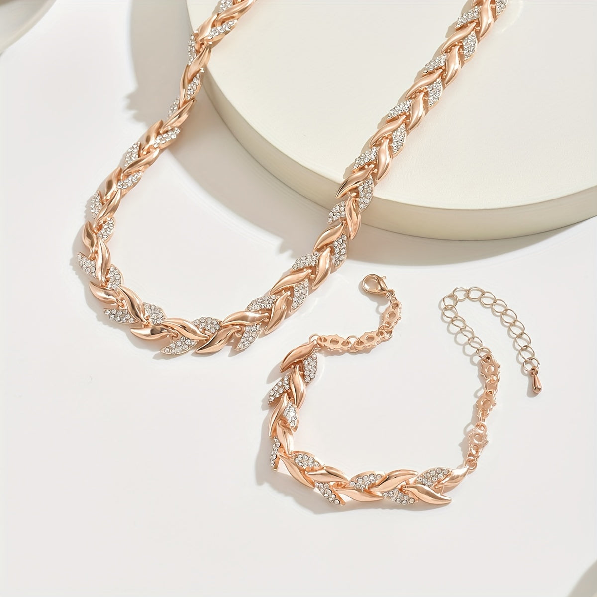 Claudine | Necklace and Bracelet Set Fish Tail
