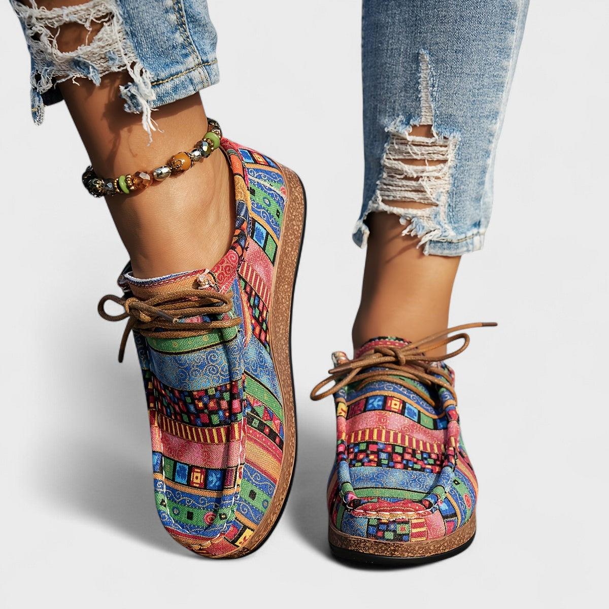 Amélie | Boho Patchwork Sneakers