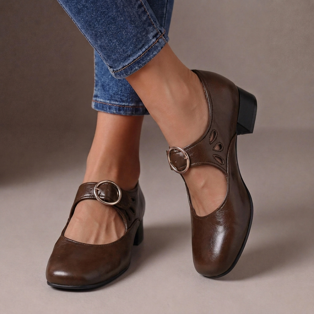 Josephine | Leather Orthopedic Mary Janes